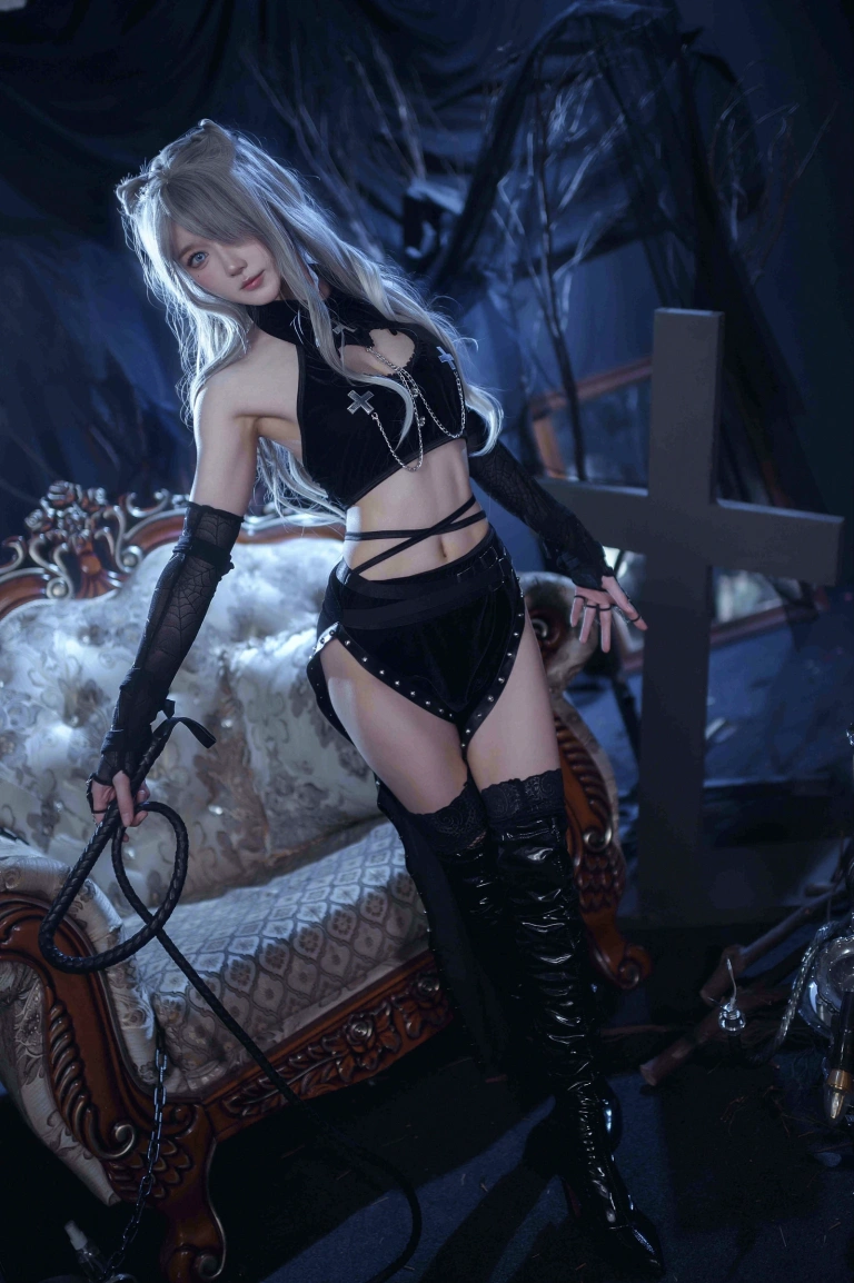 阿包也是兔娘《月光猫骑士》写真图集 29P｜在线预览与图包下载