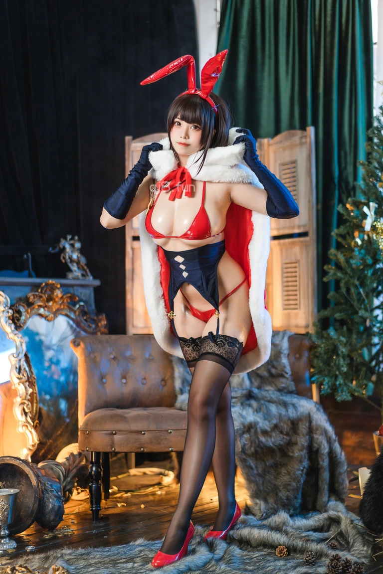 蜜汁猫裘《魔太郎圣诞》写真图集 51P｜在线预览与图包下载