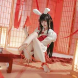 屿鱼《碧蓝航线 大山·祈愿的巫女兔》写真图集 58P｜在线预览与图包下载