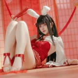 屿鱼《碧蓝航线 大山·祈愿的巫女兔》写真图集 58P｜在线预览与图包下载