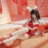 屿鱼《碧蓝航线 大山·祈愿的巫女兔》写真图集 58P｜在线预览与图包下载