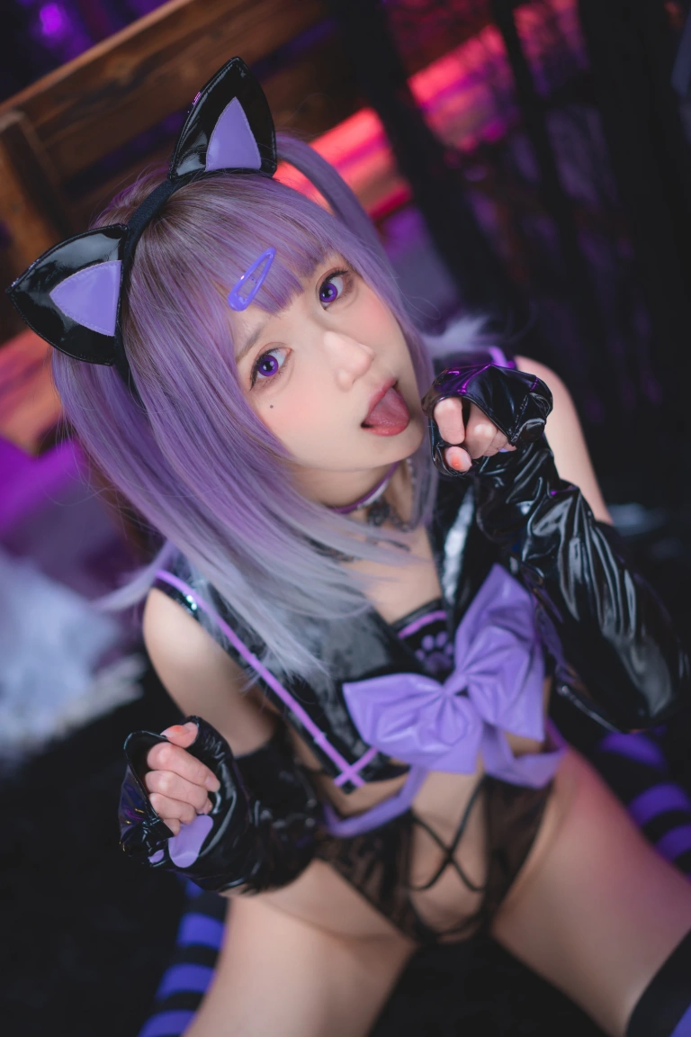 阿包也是兔娘《黑猫猫》写真图集 44P｜在线预览与图包下载