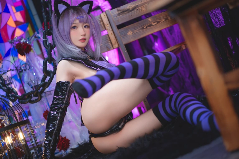 阿包也是兔娘《黑猫猫》写真图集 44P｜在线预览与图包下载