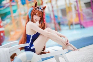 瓜希酱《赛马娘大和赤骥》写真图集 30P｜在线预览与图包下载