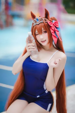 瓜希酱《赛马娘大和赤骥》写真图集 30P｜在线预览与图包下载