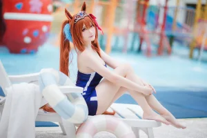 瓜希酱《赛马娘大和赤骥》写真图集 30P｜在线预览与图包下载