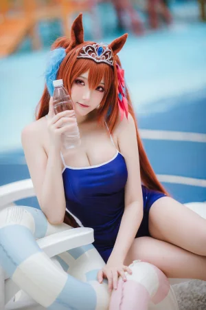 瓜希酱《赛马娘大和赤骥》写真图集 30P｜在线预览与图包下载
