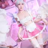 阿包也是兔娘《七夕粉粉女仆》写真图集 49P｜在线预览与图包下载