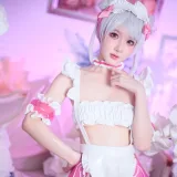 阿包也是兔娘《七夕粉粉女仆》写真图集 49P｜在线预览与图包下载