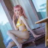 阿包也是兔娘《生或死联动碧蓝航线 穗香泳装》写真图集 29P｜在线预览与图包下载