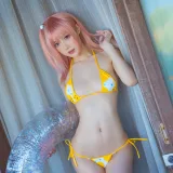阿包也是兔娘《生或死联动碧蓝航线 穗香泳装》写真图集 29P｜在线预览与图包下载