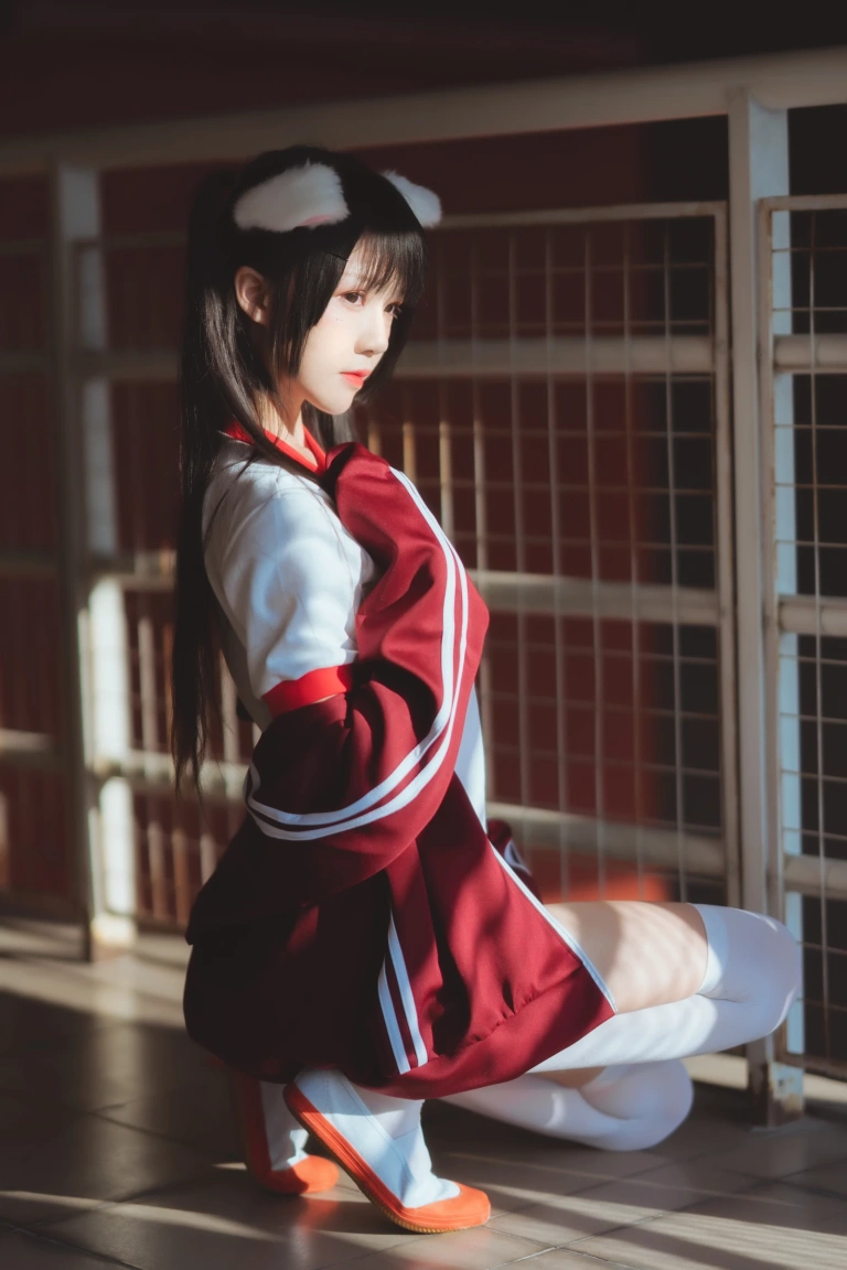 桜桃喵《桜桃未熟2 红色体操服》写真图集 44P｜在线预览与图包下载