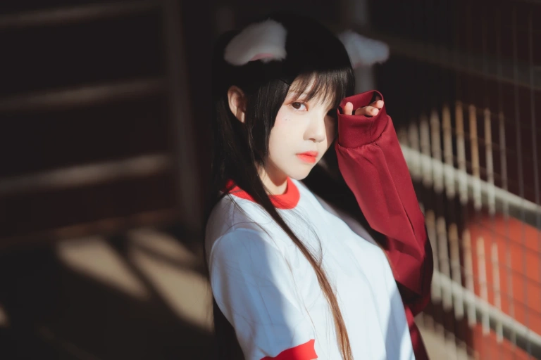 桜桃喵《桜桃未熟2 红色体操服》写真图集 44P｜在线预览与图包下载