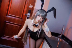 面饼仙儿《樱岛麻衣兔女郎》写真图集 16P｜在线预览与图包下载