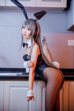 面饼仙儿《樱岛麻衣兔女郎》写真图集 16P｜在线预览与图包下载