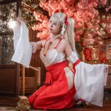 蜜汁猫裘《可畏巫女》写真图集 50P+4V｜在线预览与图包下载