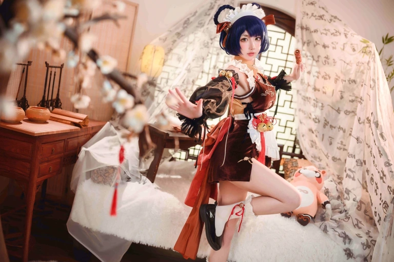 阿包也是兔娘《香菱女仆》写真图集 41P｜在线预览与图包下载
