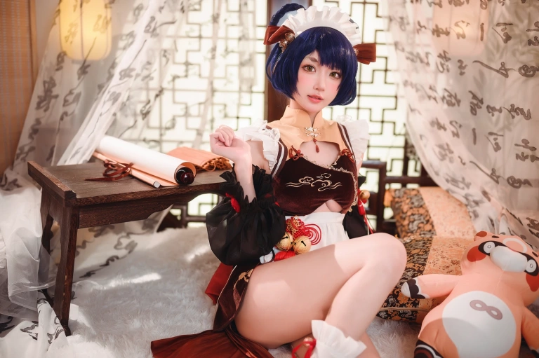 阿包也是兔娘《香菱女仆》写真图集 41P｜在线预览与图包下载
