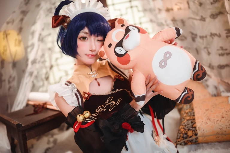 阿包也是兔娘《香菱女仆》写真图集 41P｜在线预览与图包下载