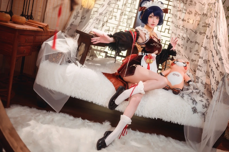 阿包也是兔娘《香菱女仆》写真图集 41P｜在线预览与图包下载