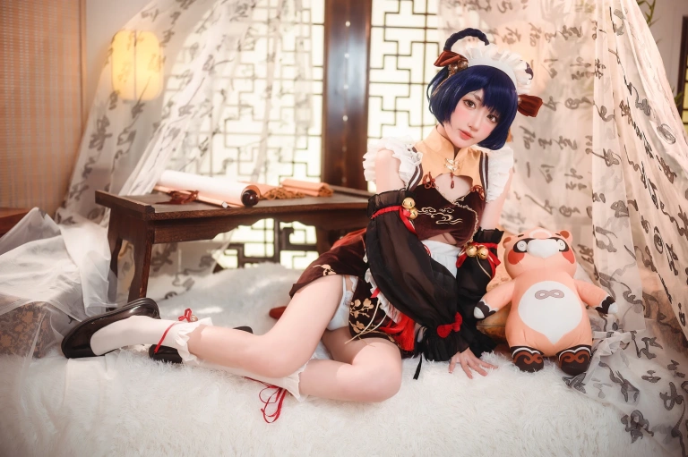 阿包也是兔娘《香菱女仆》写真图集 41P｜在线预览与图包下载