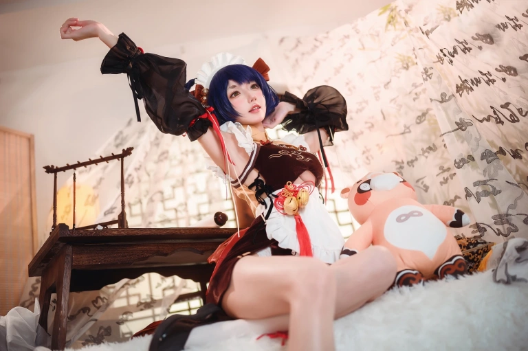 阿包也是兔娘《香菱女仆》写真图集 41P｜在线预览与图包下载