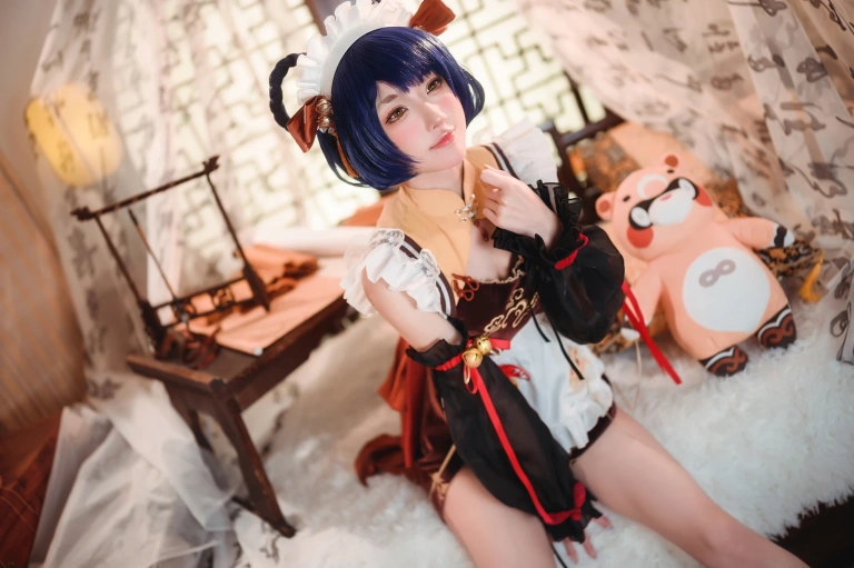 阿包也是兔娘《香菱女仆》写真图集 41P｜在线预览与图包下载