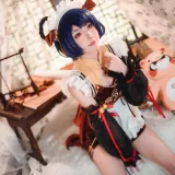 阿包也是兔娘《香菱女仆》写真图集 41P｜在线预览与图包下载