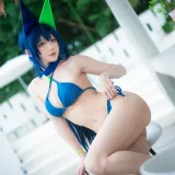 阿包也是兔娘《花园泳装》写真图集 35P｜在线预览与图包下载