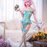 阿包也是兔娘《梦梦 婚纱内衣》写真图集 33P｜在线预览与图包下载