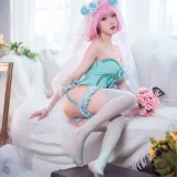 阿包也是兔娘《梦梦 婚纱内衣》写真图集 33P｜在线预览与图包下载