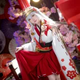 阿包也是兔娘《樱境物语 巫女浴池》写真图集 58P+1V｜在线预览与图包下载