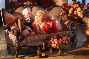 面饼仙儿《Claudius x Kyrielight Maid（半半子&面饼仙儿）》写真图集 22P｜在线预览与图包下载