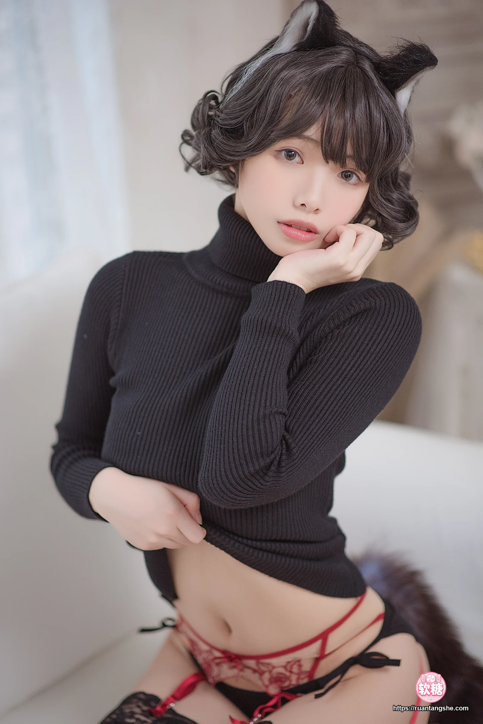 雯仔不讲道理 雯仔不讲道理 NO.08 - 黑猫内衣