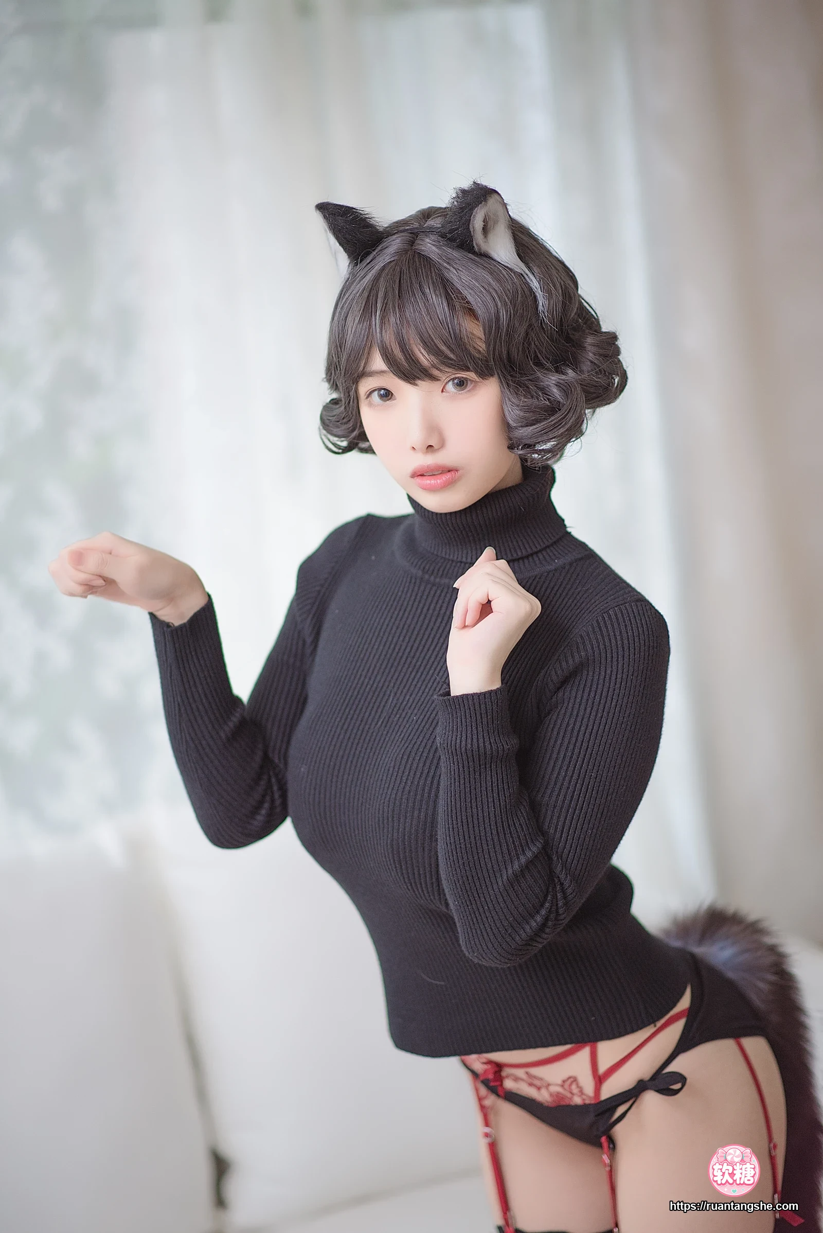 雯仔不讲道理 雯仔不讲道理 NO.08 - 黑猫内衣