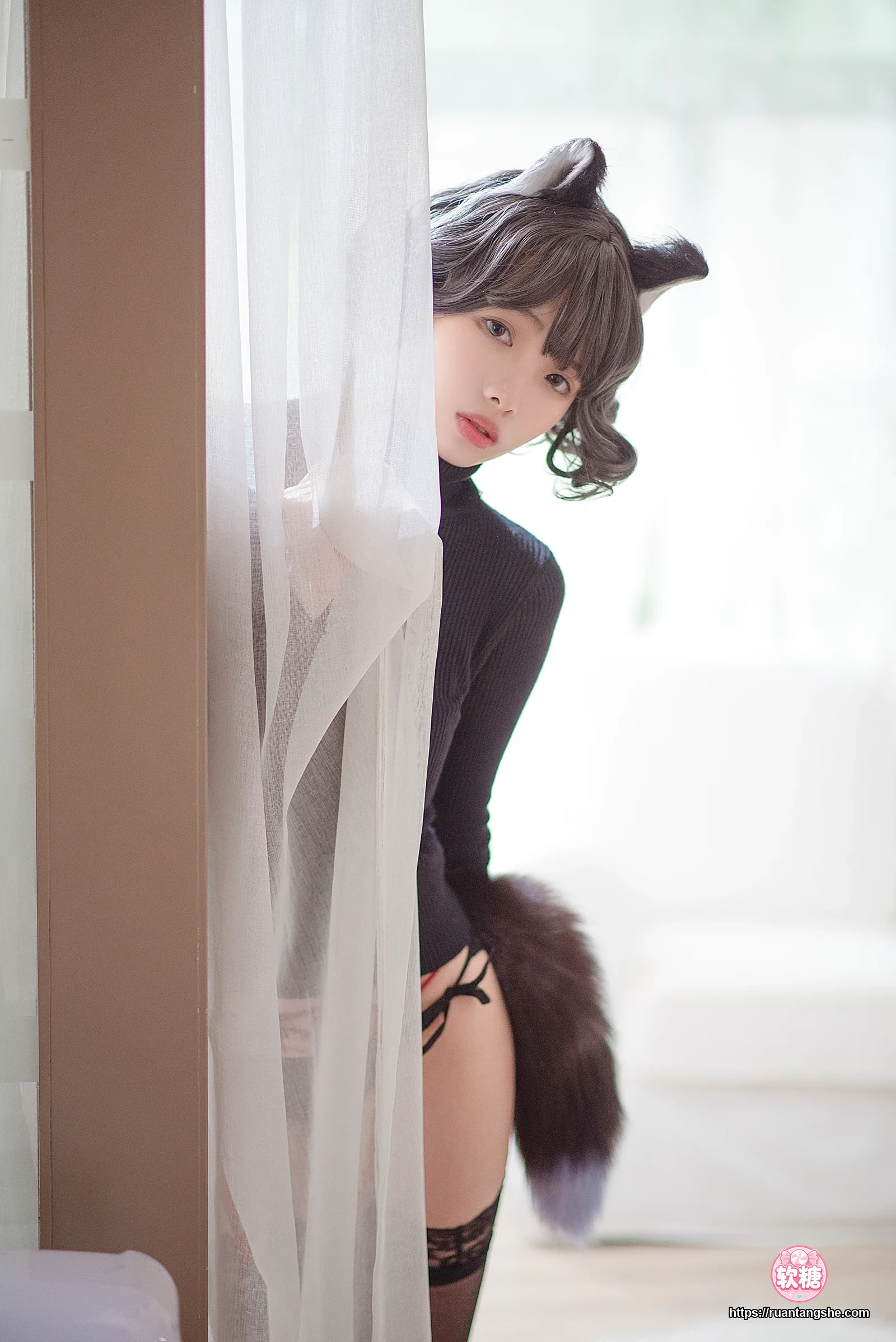 雯仔不讲道理 雯仔不讲道理 NO.08 - 黑猫内衣