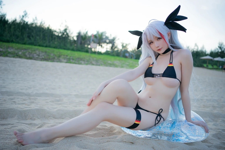星之迟迟《《鸣夏》 欧根》写真图集 10P｜在线预览与图包下载