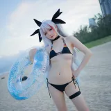 星之迟迟《《鸣夏》 欧根》写真图集 10P｜在线预览与图包下载