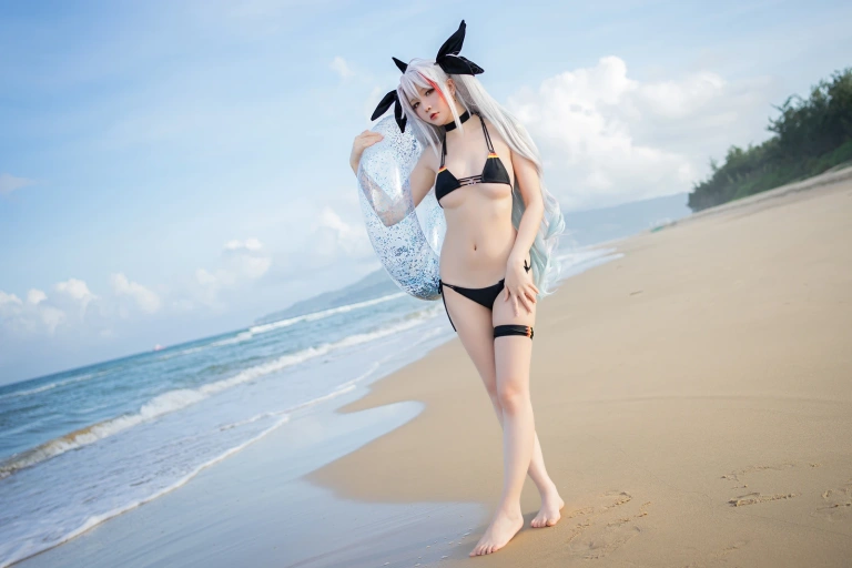 星之迟迟《《鸣夏》 欧根》写真图集 10P｜在线预览与图包下载
