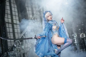 阿包也是兔娘《冰雪2B》写真图集 42P｜在线预览与图包下载