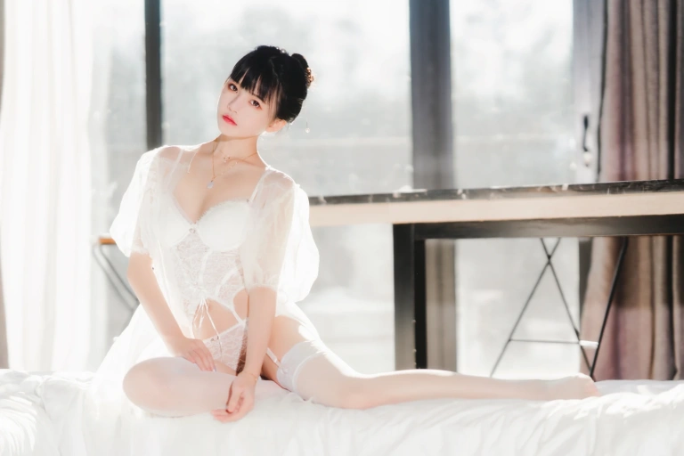 桜桃喵《白纱糖01》写真图集 40P｜在线预览与图包下载