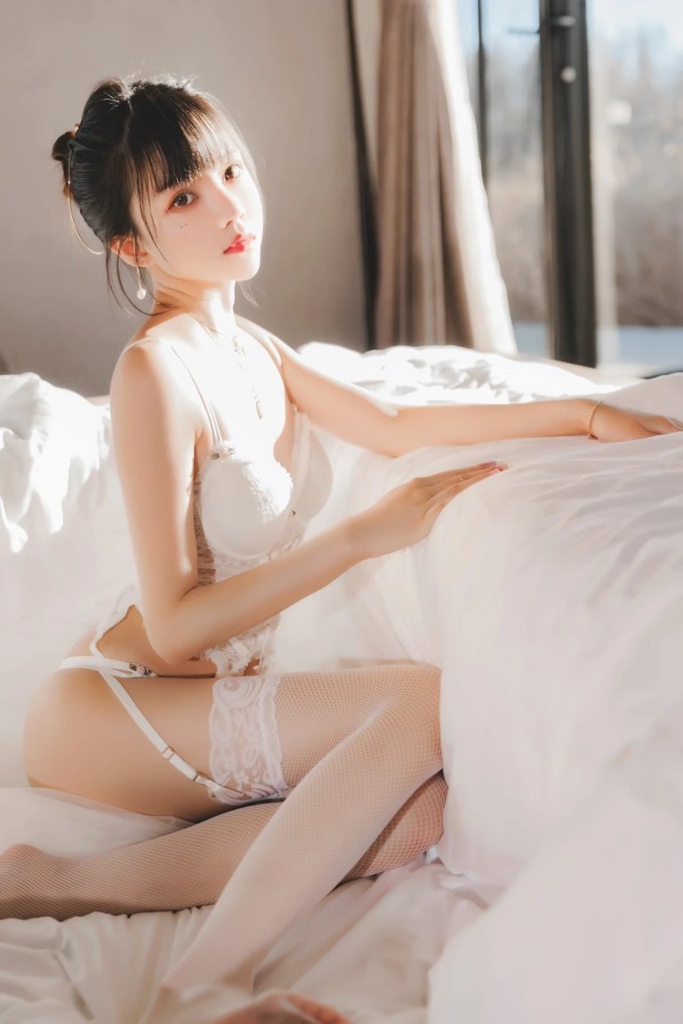 桜桃喵《白纱糖02》写真图集 35P｜在线预览与图包下载