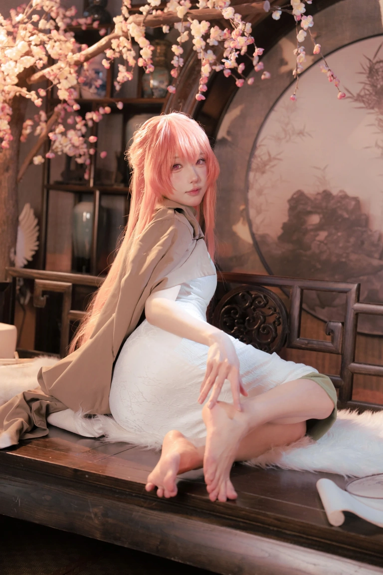阿包也是兔娘《碧蓝航线 英仙座旗袍》写真图集 30P｜在线预览与图包下载