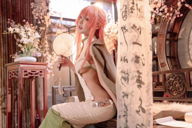 阿包也是兔娘《碧蓝航线 英仙座旗袍》写真图集 30P｜在线预览与图包下载