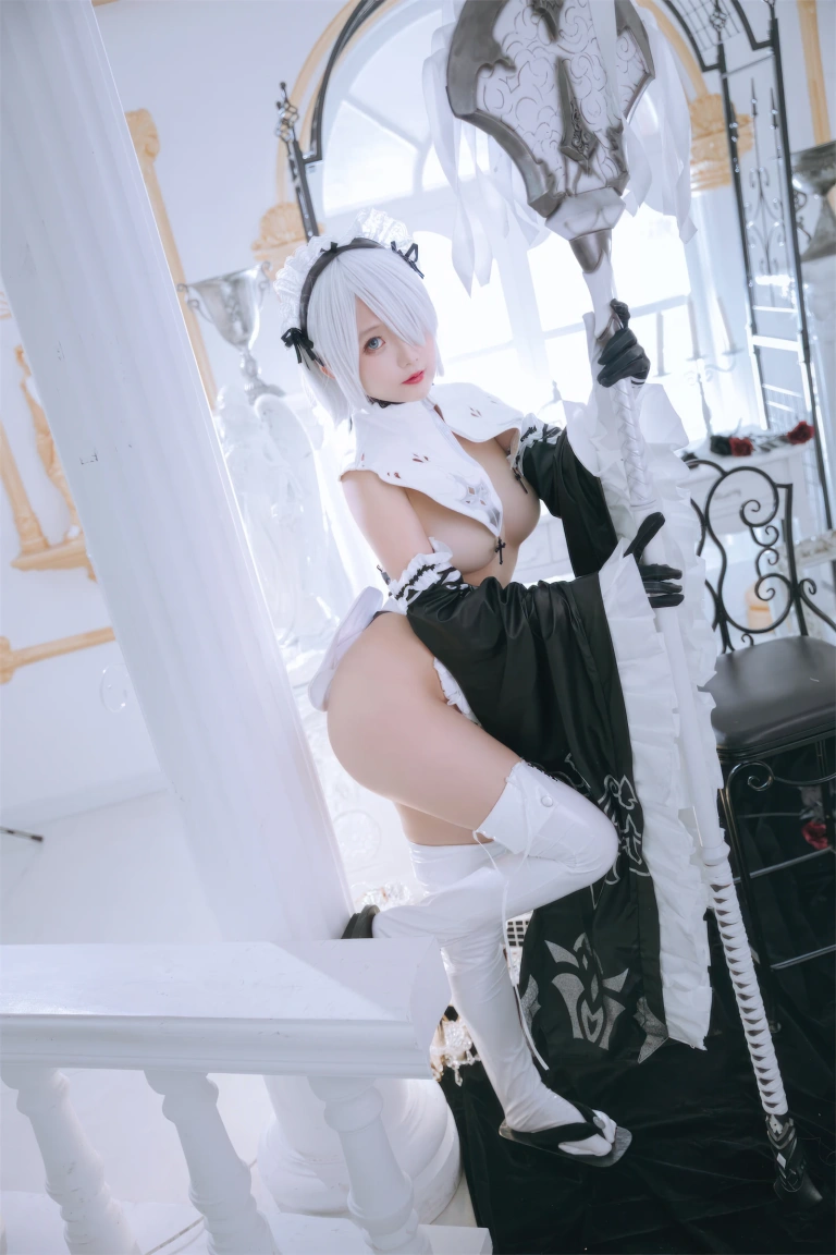 日奈娇(椎名莜)《2B奶盖女仆》写真图集 86P｜在线预览与图包下载