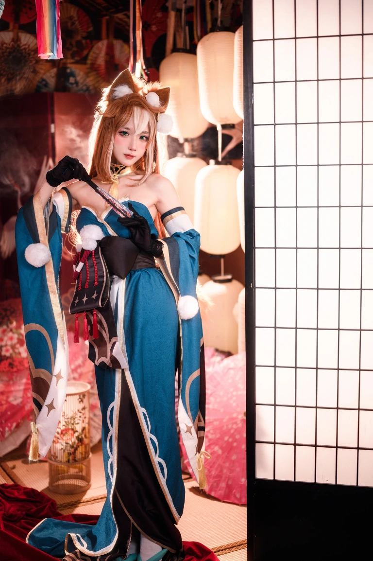阿包也是兔娘《原神 希娜小姐》写真图集 42P｜在线预览与图包下载