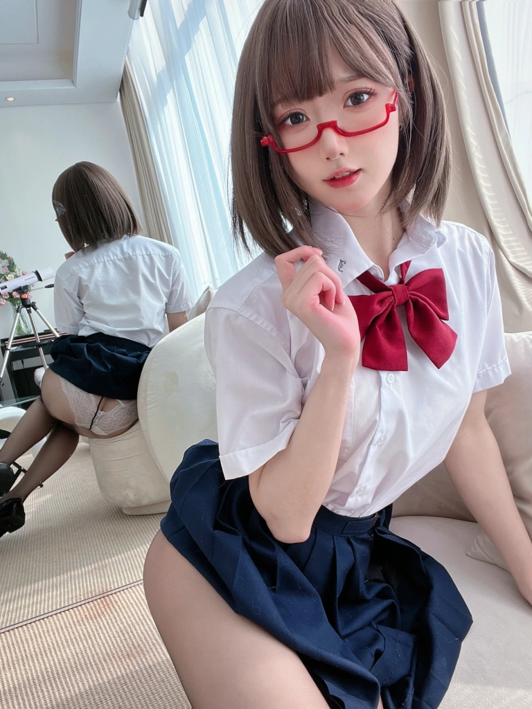 阿包也是兔娘《加冕图 Jk学妹》写真图集 28P｜在线预览与图包下载