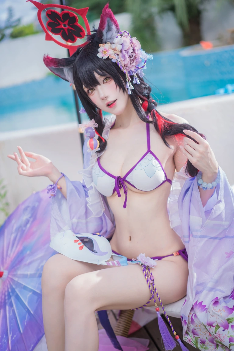 阿包也是兔娘《若藻水着》写真图集 32P｜在线预览与图包下载