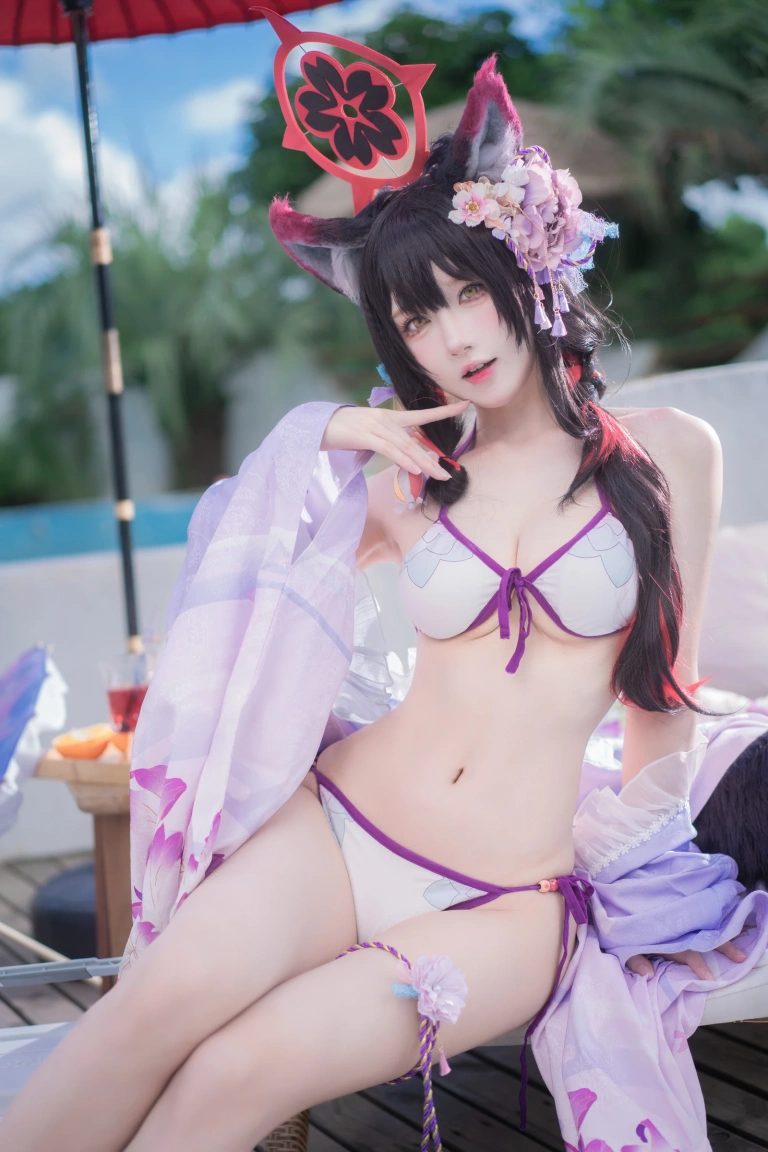 阿包也是兔娘《若藻水着》写真图集 32P｜在线预览与图包下载