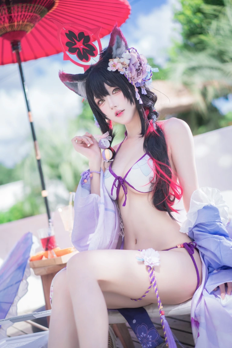 阿包也是兔娘《若藻水着》写真图集 32P｜在线预览与图包下载